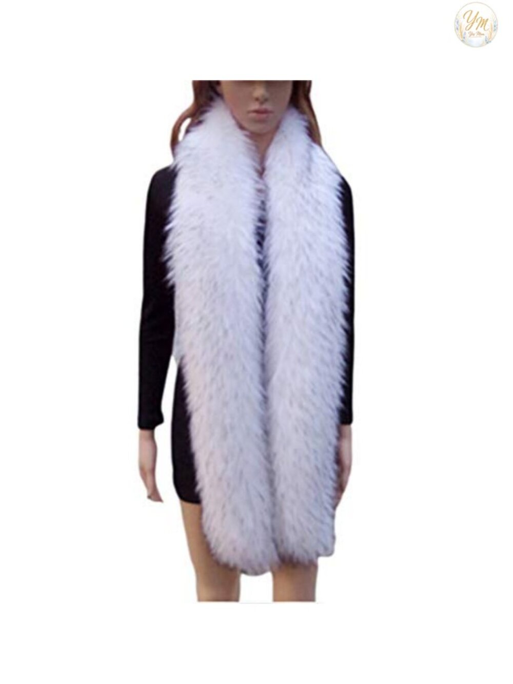 Faux Fur Collar Winter Wrap Stole Scarf Shawl Shrug